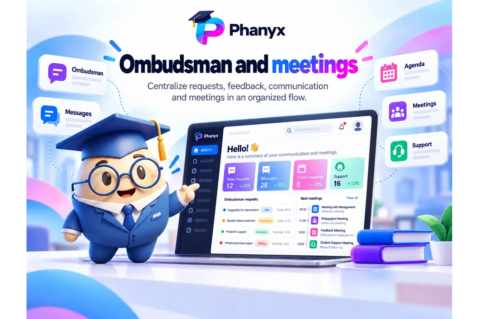 PHANYX feedback and meetings management