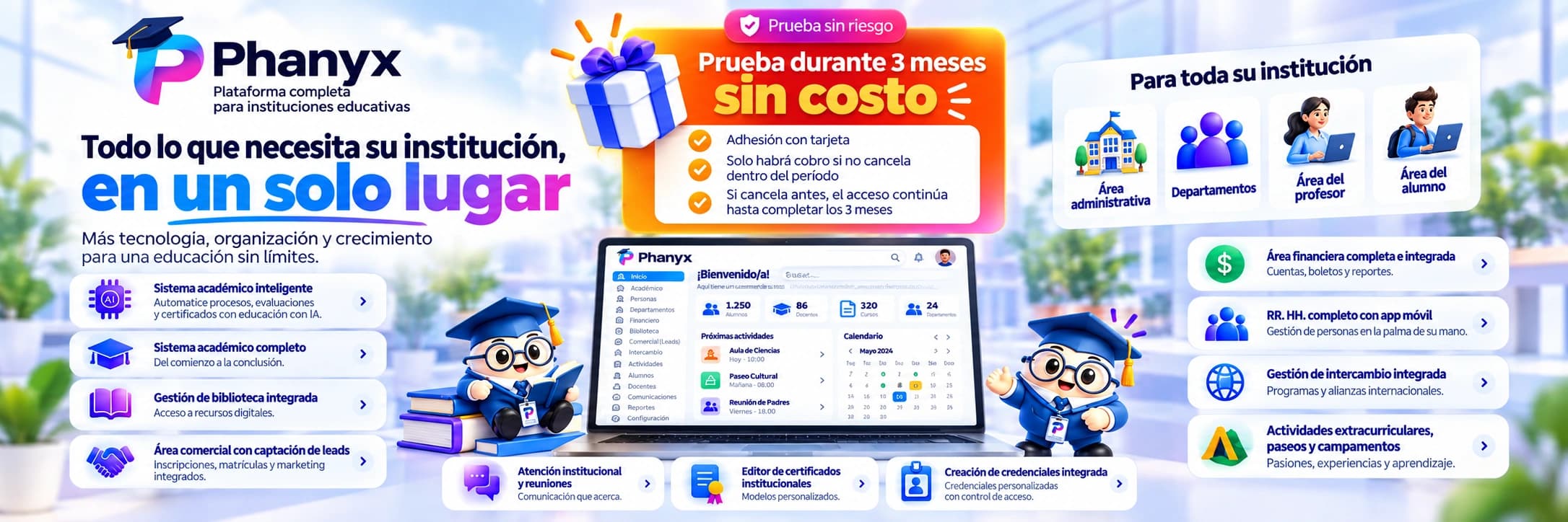 PHANYX como plataforma integrada para instituciones educativas