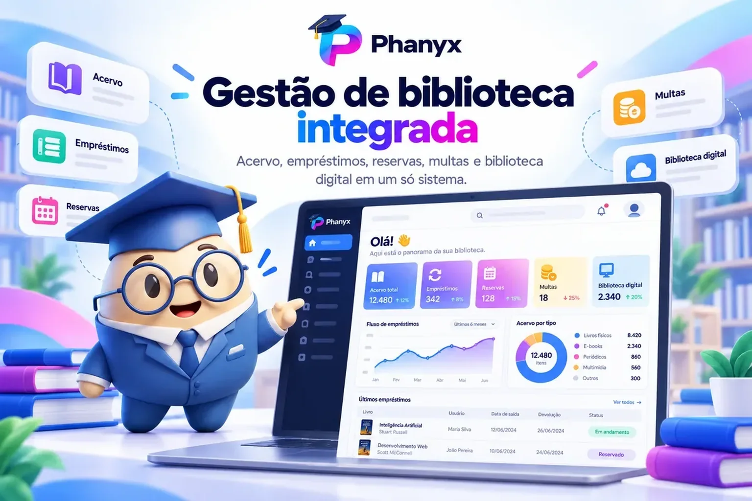 Gestão de biblioteca integrada no PHANYX